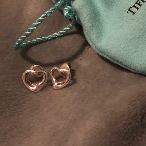 Tiffany open heart earrings